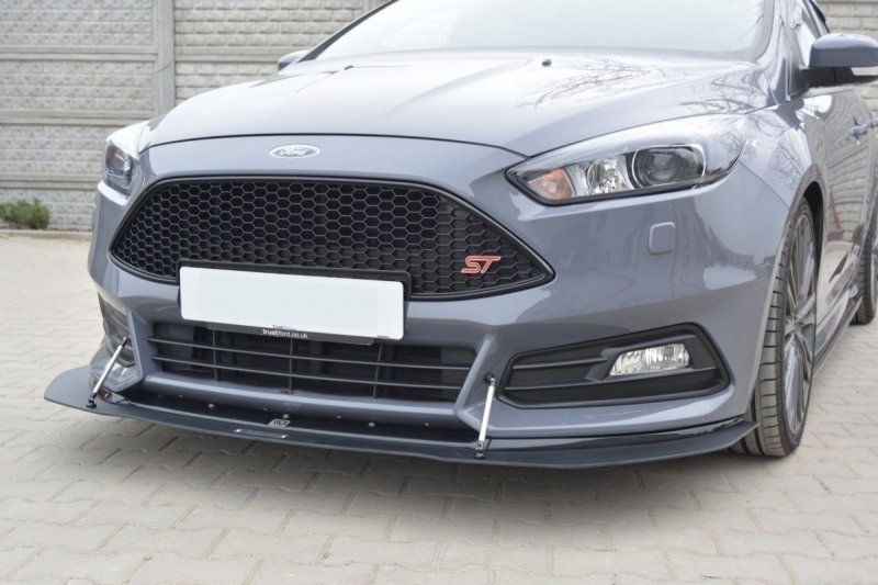 Maxton Hybrid Front Ansatz V.1 für Ford Focus ST Mk3 FL FO-FO-3F-ST-CNC-FD1+CUPRA