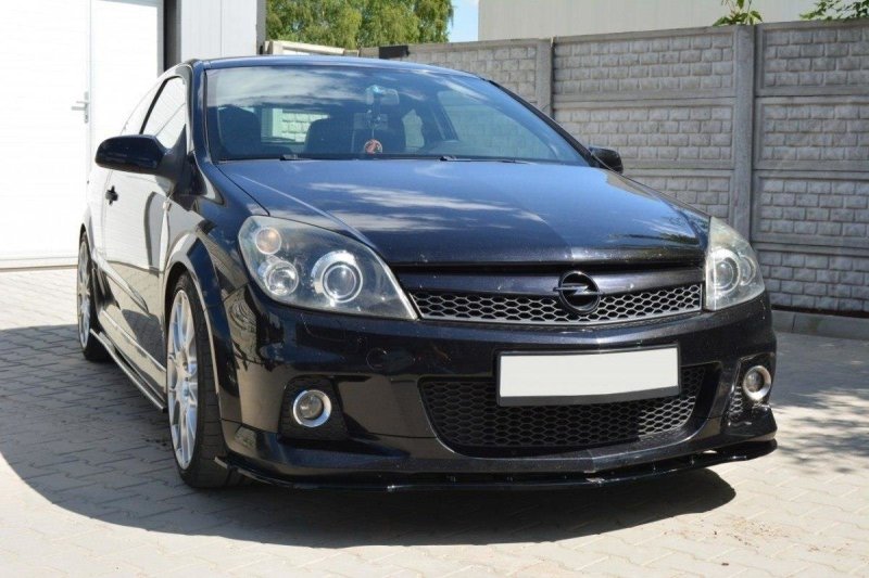 Maxton Front Ansatz für OPEL ASTRA H (für OPC / VXR) schwarz Hochglanz OP-AS-3-OPC-FD1-G