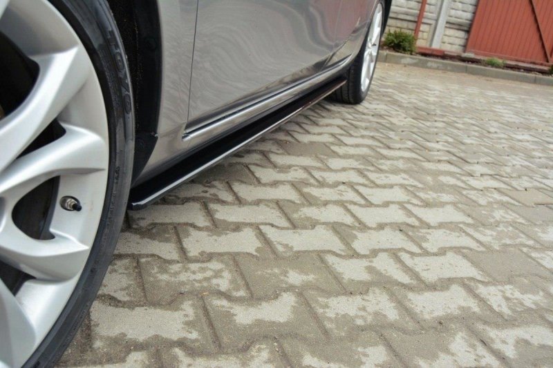 Maxton Seitenschweller Ansatz für MAZDA 3 MK2 SPORT (vor Facelift) schwarz Hochglanz MA-3-2-SPORT-SD1-G