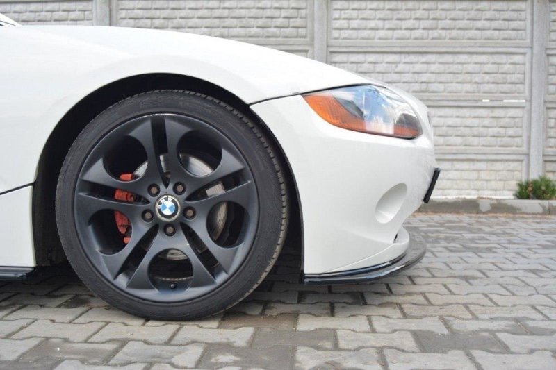 Maxton Front Ansatz für v.2 BMW Z4 E85 vor Facelift schwarz Hochglanz BM-Z4-85-FD2-G