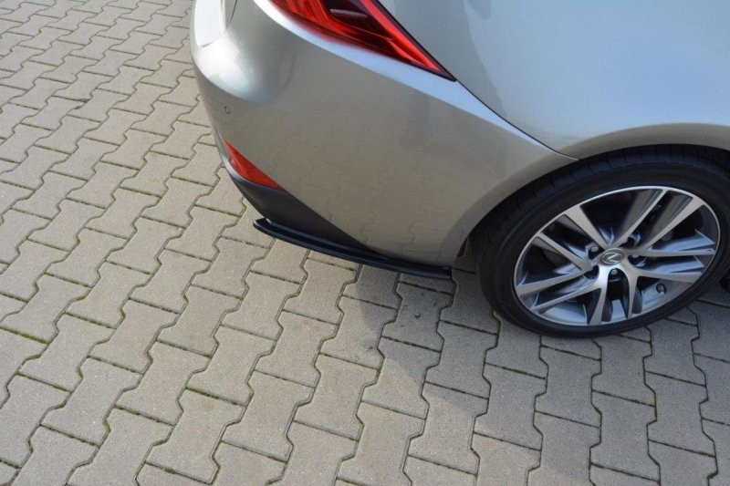 Maxton Heck Ansatz Flaps Diffusor für Lexus IS Mk3 Facelift T schwarz Hochglanz LE-IS-3F-T-RSD1-G