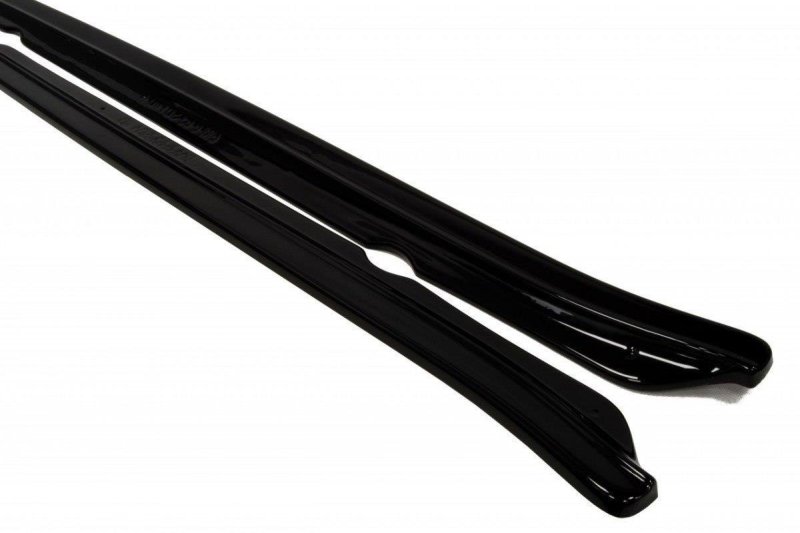 Maxton Seitenschweller Ansatz für BMW 6er E63 / E64 (vor Facelift) schwarz Hochglanz BM-6-63-SD1-G