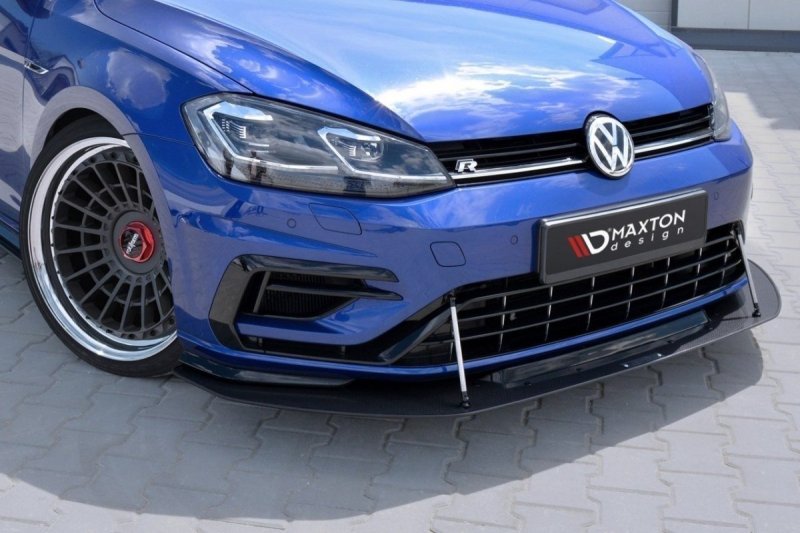 Maxton HYBRID Racing Front Ansatz passend für VW GOLF 7 R Facelift Carbon Look VW-GO-7F-R-FD4G+CNC