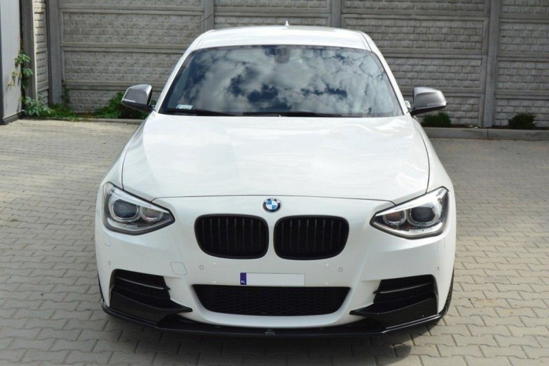 Maxton Front Ansatz für BMW 1er F20/F21 M-Power (vor Facelift) schwarz Hochglanz BM-1-F20-M-FD1-G