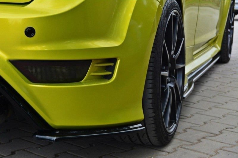 Maxton Heck Ansatz Flaps Diffusor für Ford Focus RS Mk2 schwarz Hochglanz FO-FO-2-RS-RSD1-G