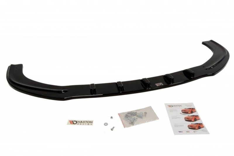Maxton Front Ansatz für MAZDA 6 MK2 (FÜR DYNAMIC SPORTSTOßSTANGE) schwarz Hochglanz MA-6-2-FD1-G