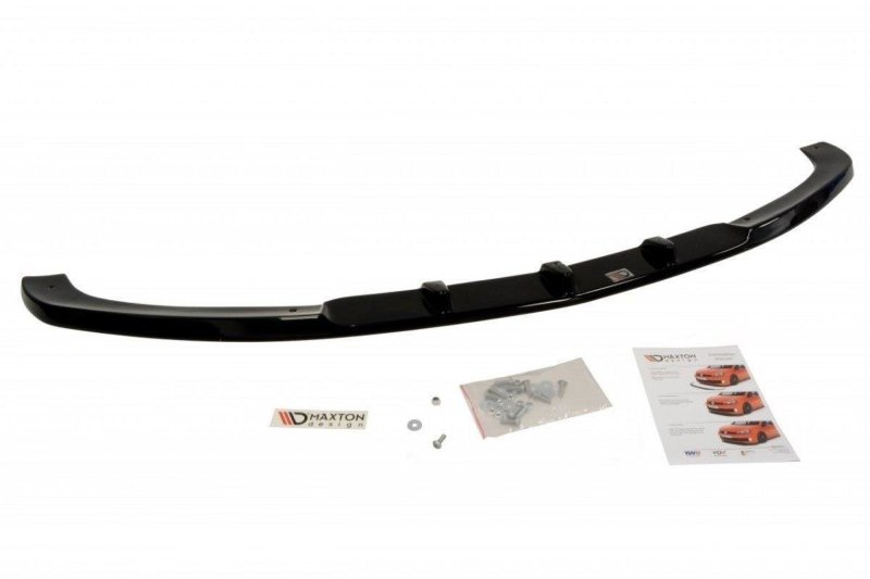 Maxton Front Ansatz für MERCEDES GLK W204 (FÜR STANDARD STOßSTANGE) schwarz Hochglanz ME-GLK-204-FD1-G