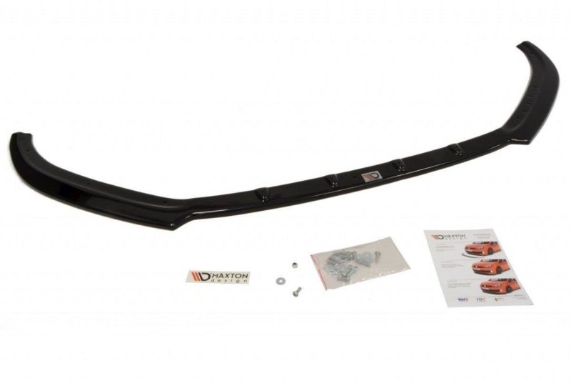 Maxton Front Ansatz für Audi A1 8X schwarz Hochglanz AU-A1-8X-FD1-G