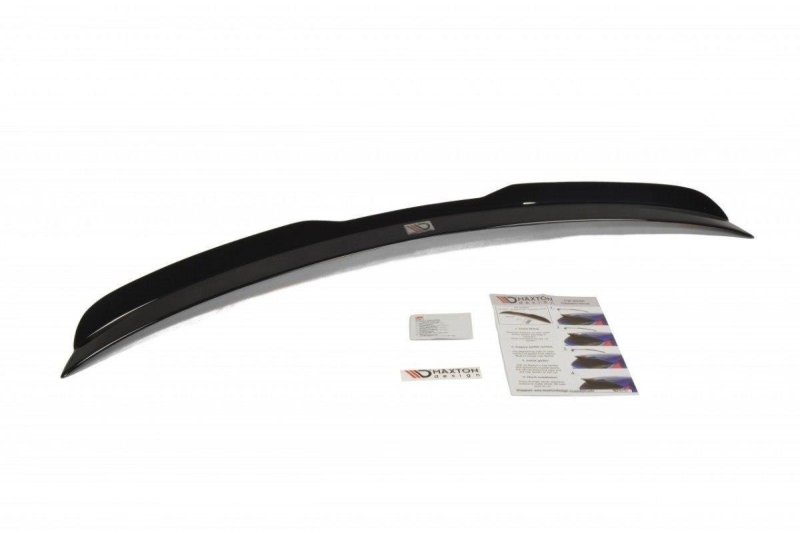 Maxton Spoiler CAP für MERCEDES C-KLASSE W204 Kombi Facelift schwarz Hochglanz ME-C-204F-ES-CAP1-G