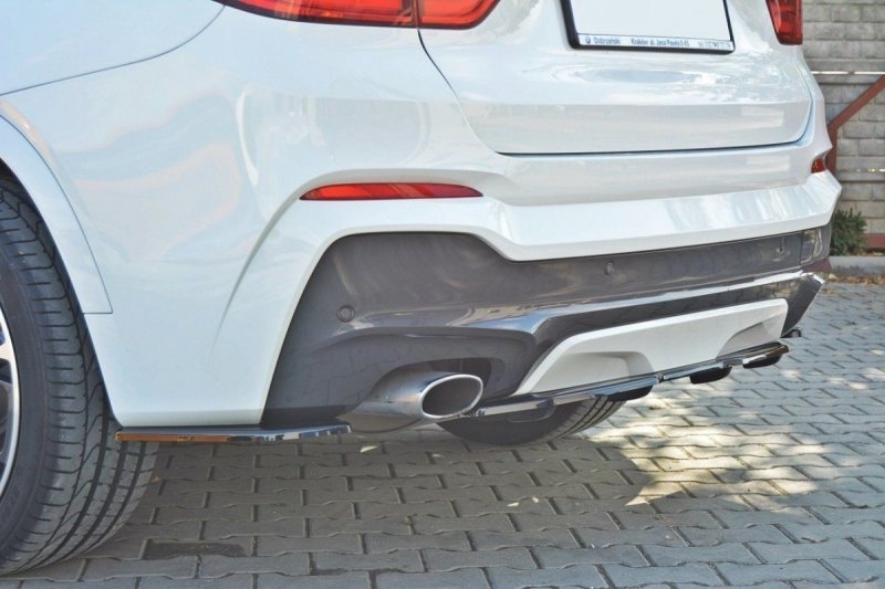 Maxton Mittlerer Diffusor Heck Ansatz für BMW X4 M Paket DTM LOOK schwarz Hochglanz BM-X4-26-MPACK-RD1+RD2-G