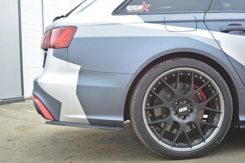 Maxton Heck Ansatz Flaps Diffusor für Audi RS6 C7 / C7 FL schwarz Hochglanz AU-RS6-C7-RSD1-G