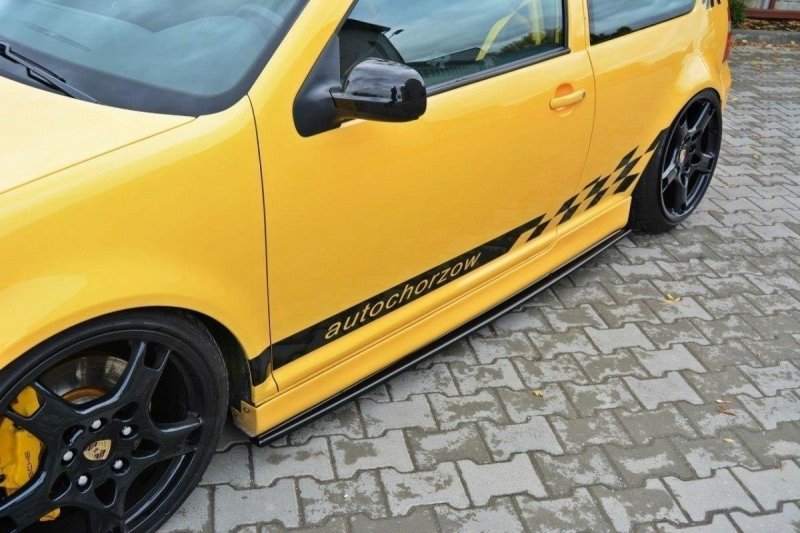Maxton Seitenschweller Ansatz für VW GOLF 4 R32 schwarz Hochglanz VW-GO-4-R32-SD1-G