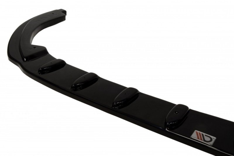 Maxton Front Ansatz V.1 für PEUGEOT RCZ schwarz Hochglanz PE-RCZ-1-FD1-G