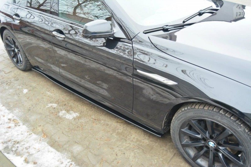 Maxton Seitenschweller Ansatz für BMW 6er Gran Coupé M Paket schwarz Hochglanz BM-6-06-GC-M-PACK-SD1-G