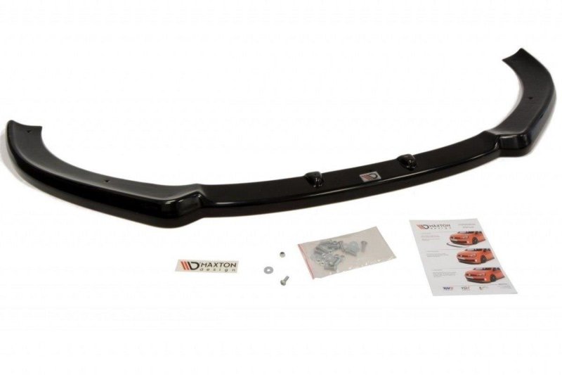 Maxton Front Ansatz für AUDI A3 8P Facelift schwarz Hochglanz AU-A3-2F-FD1-G