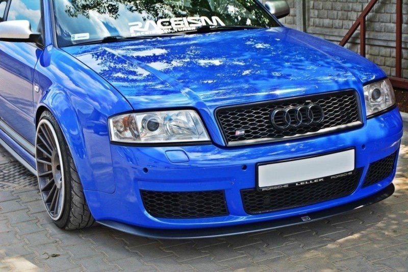 Maxton Front Ansatz für Audi RS6 C5 schwarz Hochglanz AU-RS6-C5-FD1-G