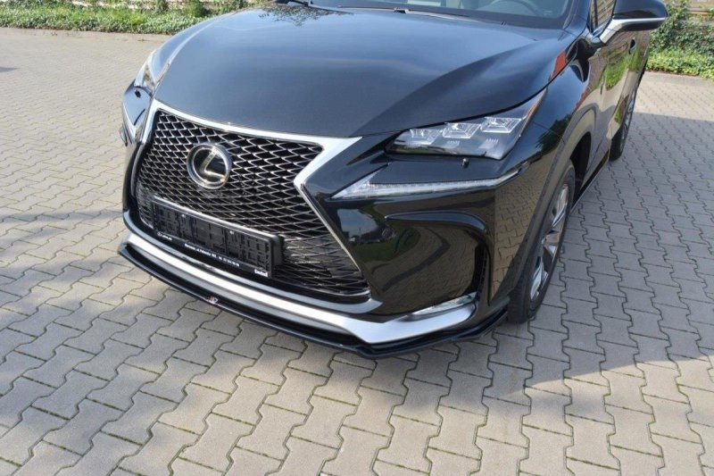 Maxton Front Ansatz V.1 für Lexus NX Mk1 F-Sport schwarz Hochglanz LE-NX-1-FSPORT-FD1-G
