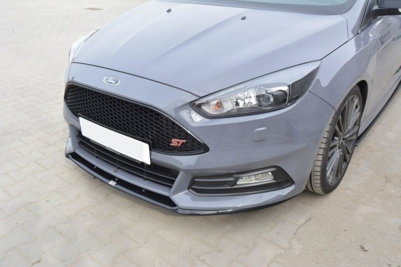 Maxton Front Ansatz für Ford Focus ST Mk3 FL (Cupra) schwarz Hochglanz FO-FO-3F-ST-CUPRA-FD1-G