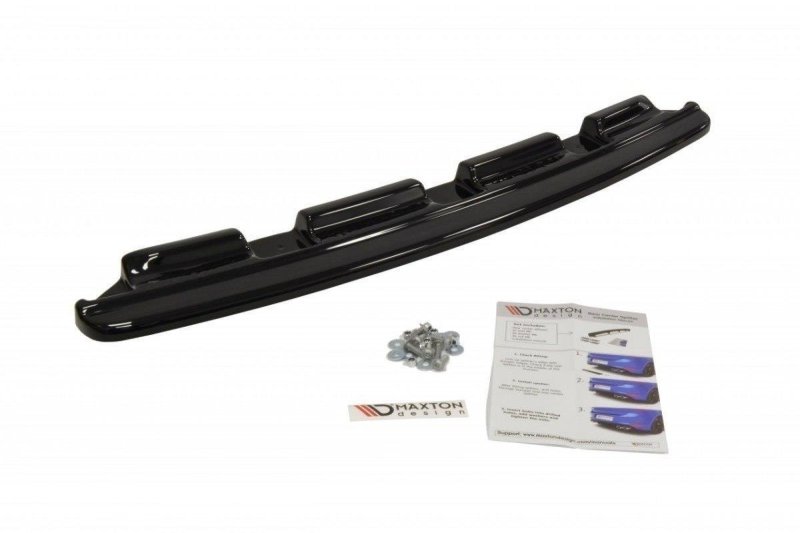 Maxton Mittlerer Diffusor Heck Ansatz für BMW 6er Gran Coupé M Paket  schwarz Hochglanz BM-6-06-GC-M-PACK-RD1-G