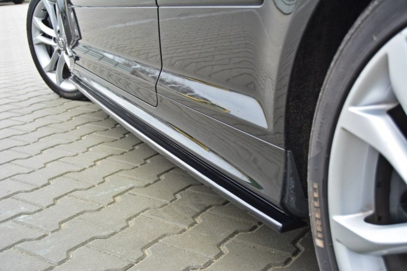 Maxton Seitenschweller Ansatz für Audi S3 8P / S3 8P FL / RS3 8P schwarz Hochglanz AU-S3-2-SD1-G