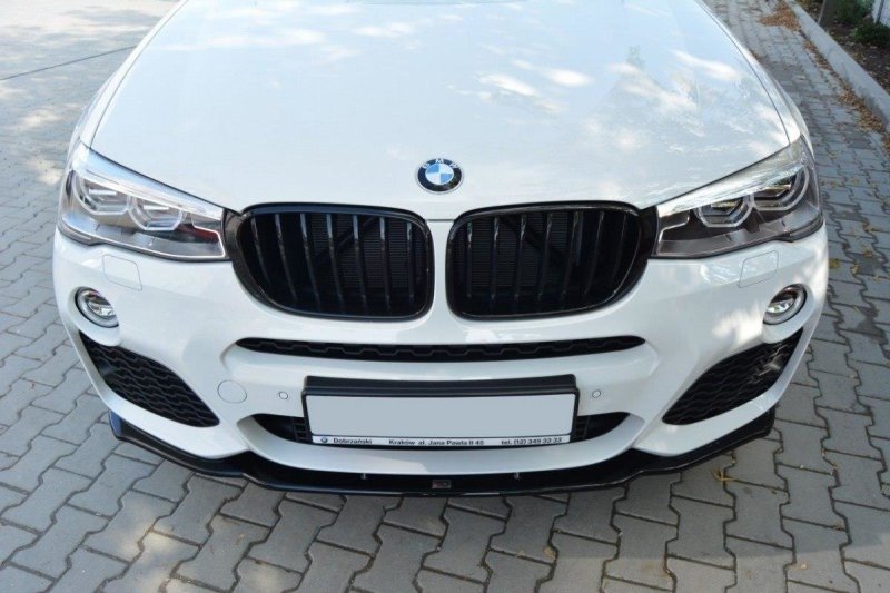 Maxton Front Ansatz für BMW X4 M Paket schwarz Hochglanz BM-X4-26-MPACK-FD1-G