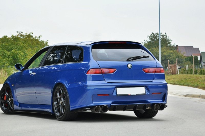 Maxton Spoiler CAP für ALFA ROMEO 156 GTA SW schwarz Hochglanz AL-156-SW-GTA-CAP1-G