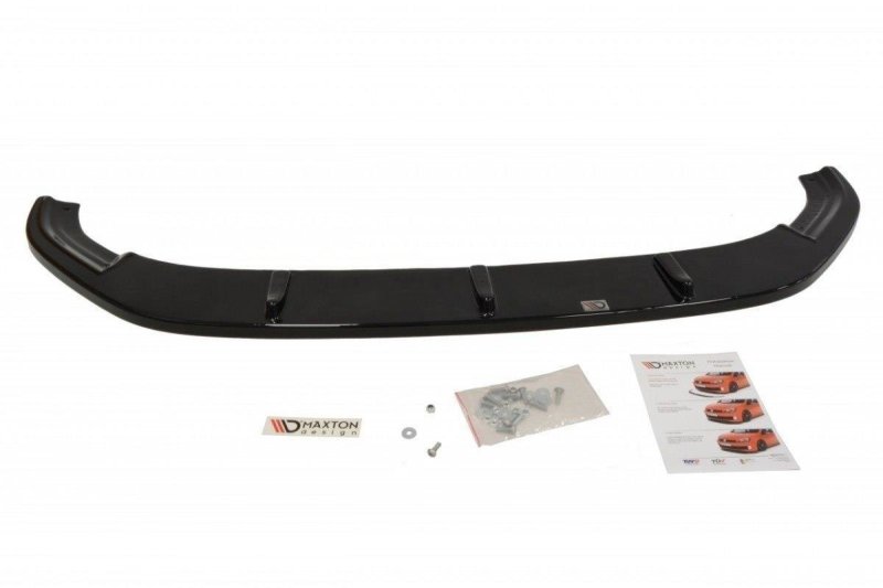 Maxton Front Ansatz V.1 für VW Golf 7 R / R-Line  schwarz Hochglanz VW-GO-7-R-FD1-G