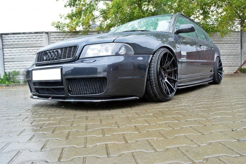 Maxton Front Ansatz für AUDI S4 B5 schwarz Hochglanz AU-S4-B5-FD1-G