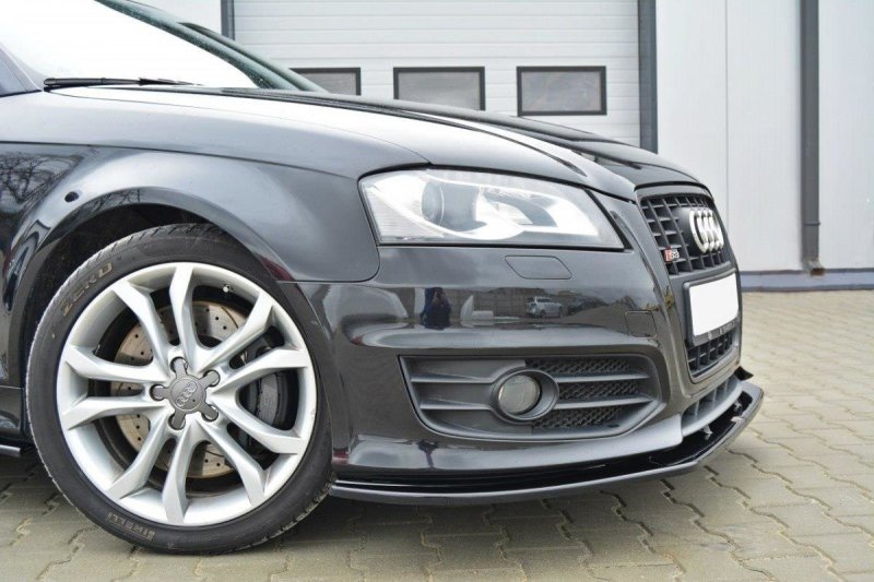Maxton Front Ansatz V.2 für Audi S3 8P FL schwarz Hochglanz AU-S3-2F2-FD2-G