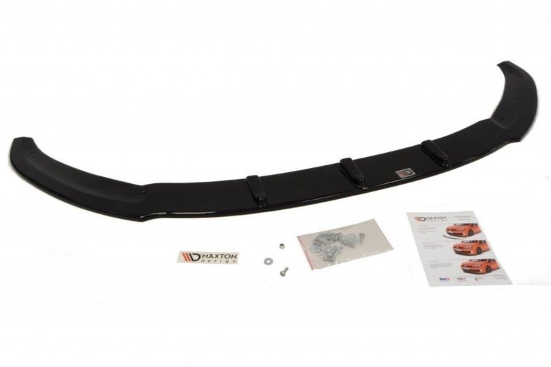 Maxton Front Ansatz für (RS Look Stoßstange) Ford Fiesta Mk7  schwarz Hochglanz FO-FI-7-RS-FD1-G