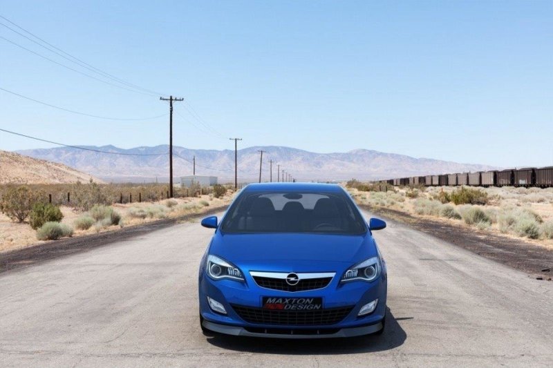Maxton Front Ansatz für OPEL ASTRA J (pre-facelift) schwarz Hochglanz OP-AS-4-FD1-G