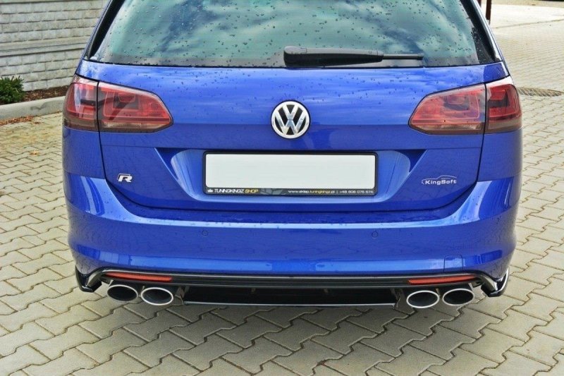 Maxton Mittlerer Diffusor Heck Ansatz für VW GOLF 7 R VARIANT  schwarz Hochglanz VW-GO-7-R-VA-RD1-G