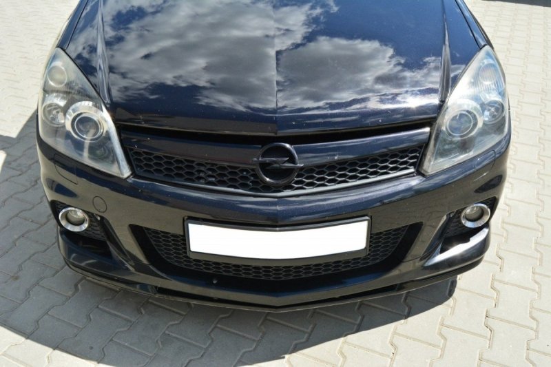 Maxton Front Ansatz für OPEL ASTRA H OPC / VXR Nurburg schwarz Hochglanz OP-AS-3-OPC-NRB-FD1-G