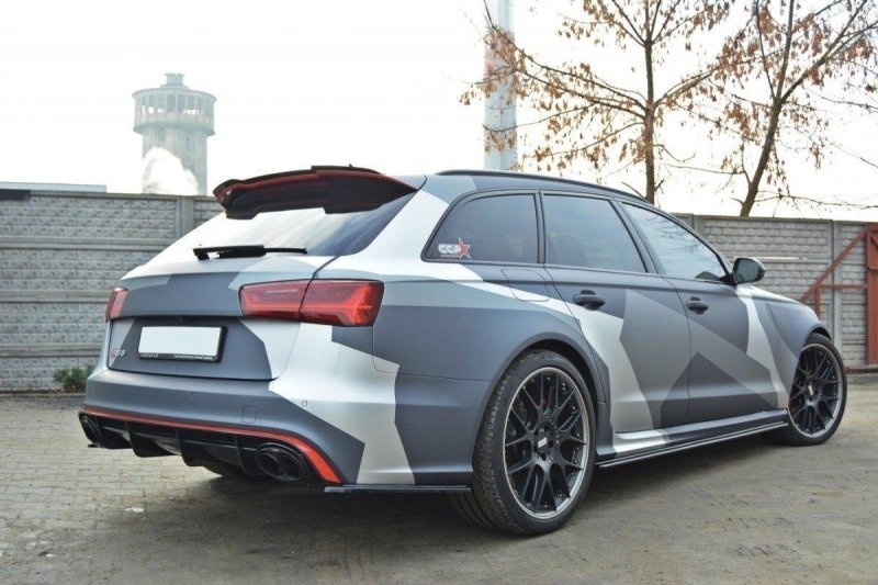 Maxton Spoiler CAP für Audi RS6 C7 / C7 FL schwarz Hochglanz AU-RS6-C7-CAP1-G