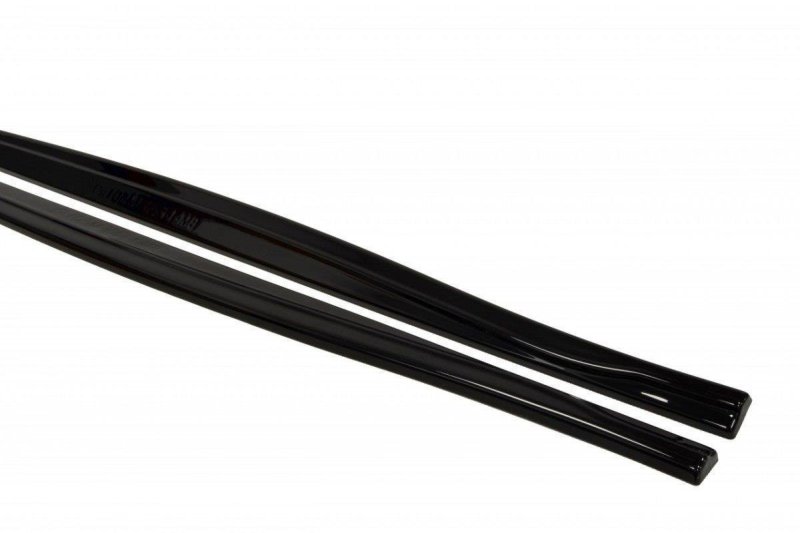 Maxton Seitenschweller Ansatz für V.1 für BMW 1er F20 M135i / M140i / M-Paket schwarz Hochglanz BM-1-F20F-M-SD1-G