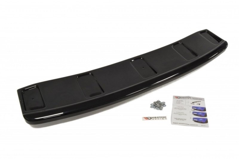 Maxton Mittlerer Diffusor Heck Ansatz für AUDI A7 S-LINE (FACELIFT) im DTM LOOK schwarz Hochglanz AU-A7-1F-SLINE-RD1+RD2-G