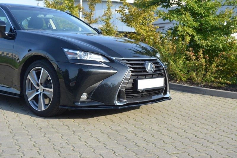 Maxton Front Ansatz V.1 für Lexus GS Mk4 Facelift schwarz Hochglanz LE-GS-4F-FSPORT-FD1-G