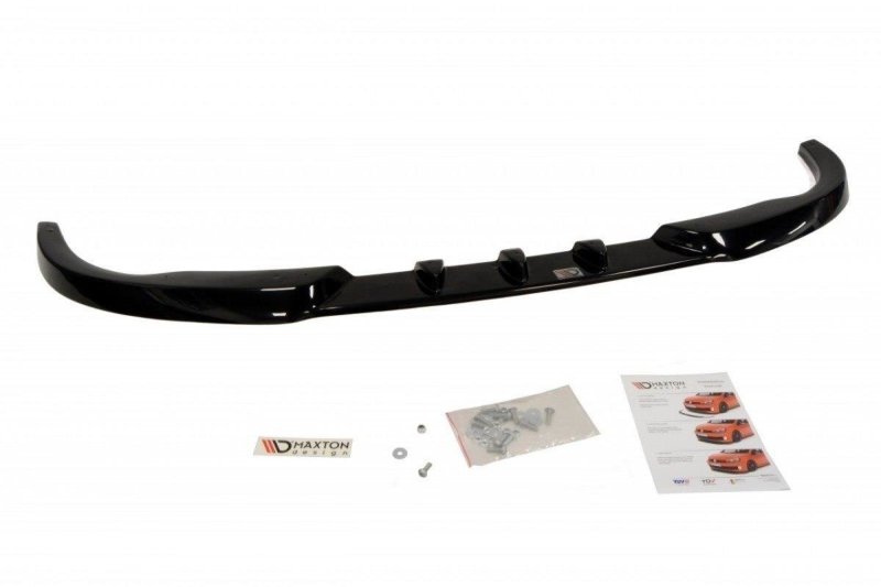 Maxton Front Ansatz für PEUGEOT 206 (für: CC, RC, GTI, S16, XSI, XS, SPORT) schwarz Hochglanz PE-206-CC-FD1-G