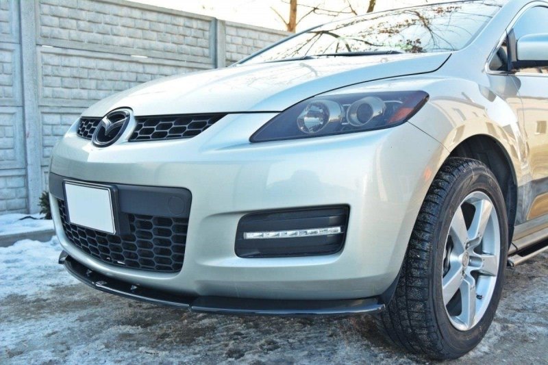 Maxton Front Ansatz für MAZDA CX-7 schwarz Hochglanz MA-CX-7-FD1-G