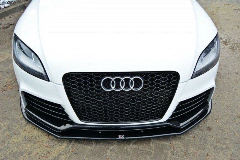 Maxton Front Ansatz V.1 für Audi TT RS 8J schwarz Hochglanz AU-TT-2-RS-FD1-G