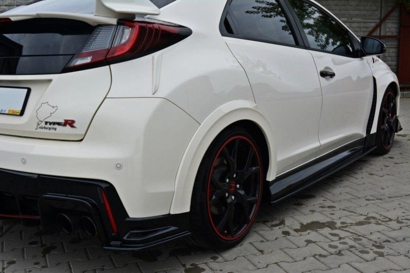 Maxton Seitenschweller Ansatz für HONDA CIVIC IX TYPE R schwarz Hochglanz HO-CI-9-TYPE-R-SD1-G
