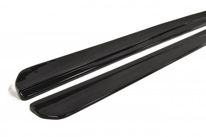 Maxton Seitenschweller Ansatz für SEAT IBIZA 4 SPORTCOUPE (vor Facelift) schwarz Hochglanz SE-IB-4-SC-SD1-G