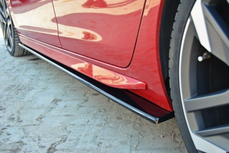 Maxton Seitenschweller Ansatz für PEUGEOT 308 II GTI schwarz Hochglanz PE-308-GTI-SD1-G