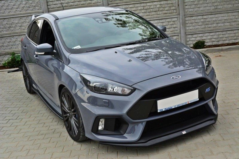 Maxton Front Ansatz V.2 für Ford Focus RS Mk3 schwarz Hochglanz FO-FO-3-RS-FD2-G