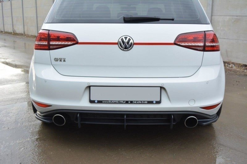 Maxton Heck Ansatz Flaps Diffusor für VW GOLF 7 GTI schwarz Hochglanz VW-GO-7-GTI-RSD1-G
