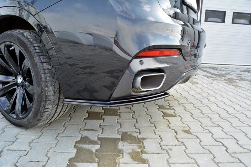 Maxton Heck Ansatz Flaps Diffusor für BMW X6 F16 M Paket schwarz Hochglanz BM-X6-16-MPACK-RSD1-G