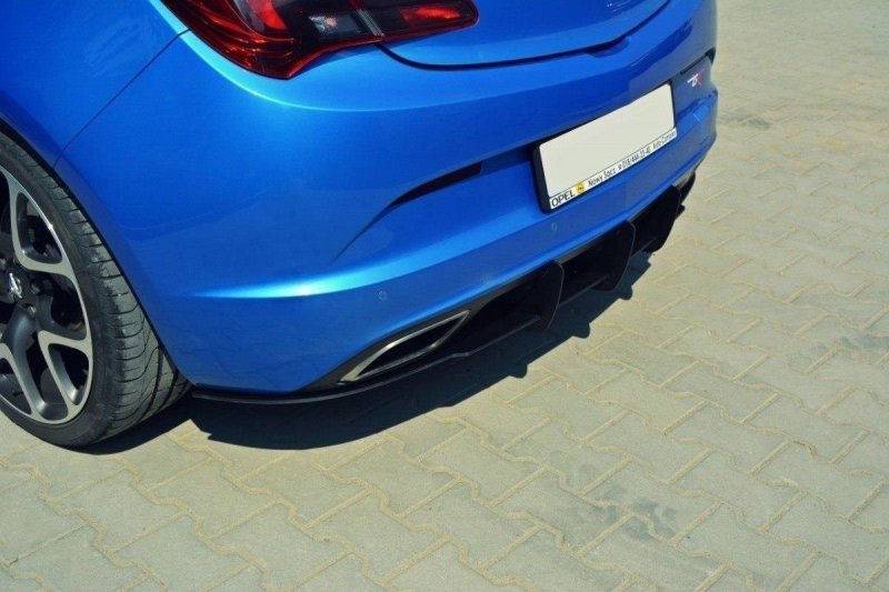 Maxton Diffusor Heck Ansatz für Heckschürze für OPEL ASTRA J OPC / VXR OP-AS-4-OPC-CNC-RS1