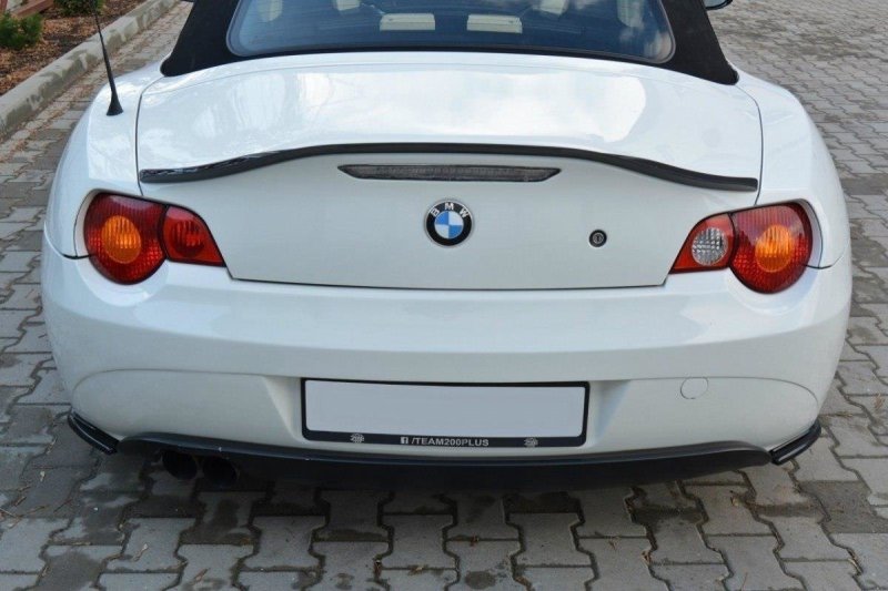 Maxton Heck Ansatz Flaps Diffusor für BMW Z4 E85 / E86 vor Facelift schwarz Hochglanz BM-Z4-85-RSD1-G