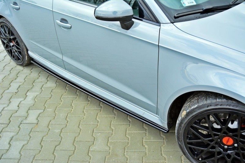 Maxton Seitenschweller Ansatz für Audi RS3 8V Sportback schwarz Hochglanz AU-RS3-8V-SD1-G