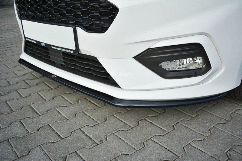 Maxton Front Ansatz V.3 für Ford Fiesta Mk8 ST / ST-Line schwarz Hochglanz FO-FI-8-STLINE-FD3-G